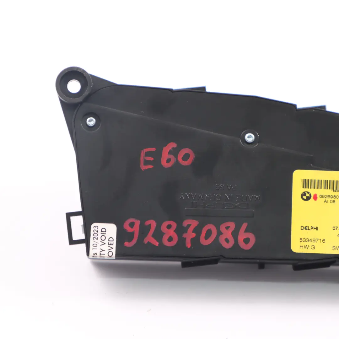 Adjustment Switch BMW E60 E61 Front Right O/S Control Button Panel to Seat with Part number 6926980 Seat Adjustment Switch BMW E60 E61 Front Right O/S Control Button Panel - SKU 6926980 - Part number 6926980