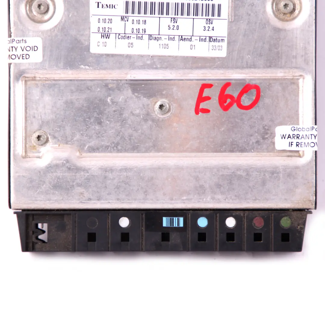 Módulo de Asiento Delantero Unidad de Control para BMW Serie 5 E60 con número de pieza 6927271 BMW Serie 5 E60 Módulo de Asiento Delantero Unidad de Control - SKU 6927271 - Número de pieza 6927271