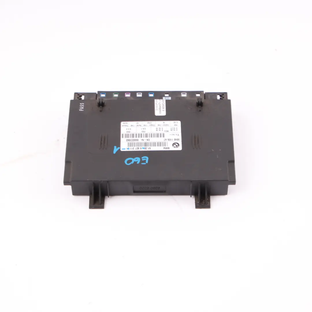 Moduł Sterownik Fotela Siedzenia Przód do BMW E60 o numerze 6927311 BMW E60 Moduł Sterownik Fotela Siedzenia Przód - SKU 6927311 - Numer Części 6927311
