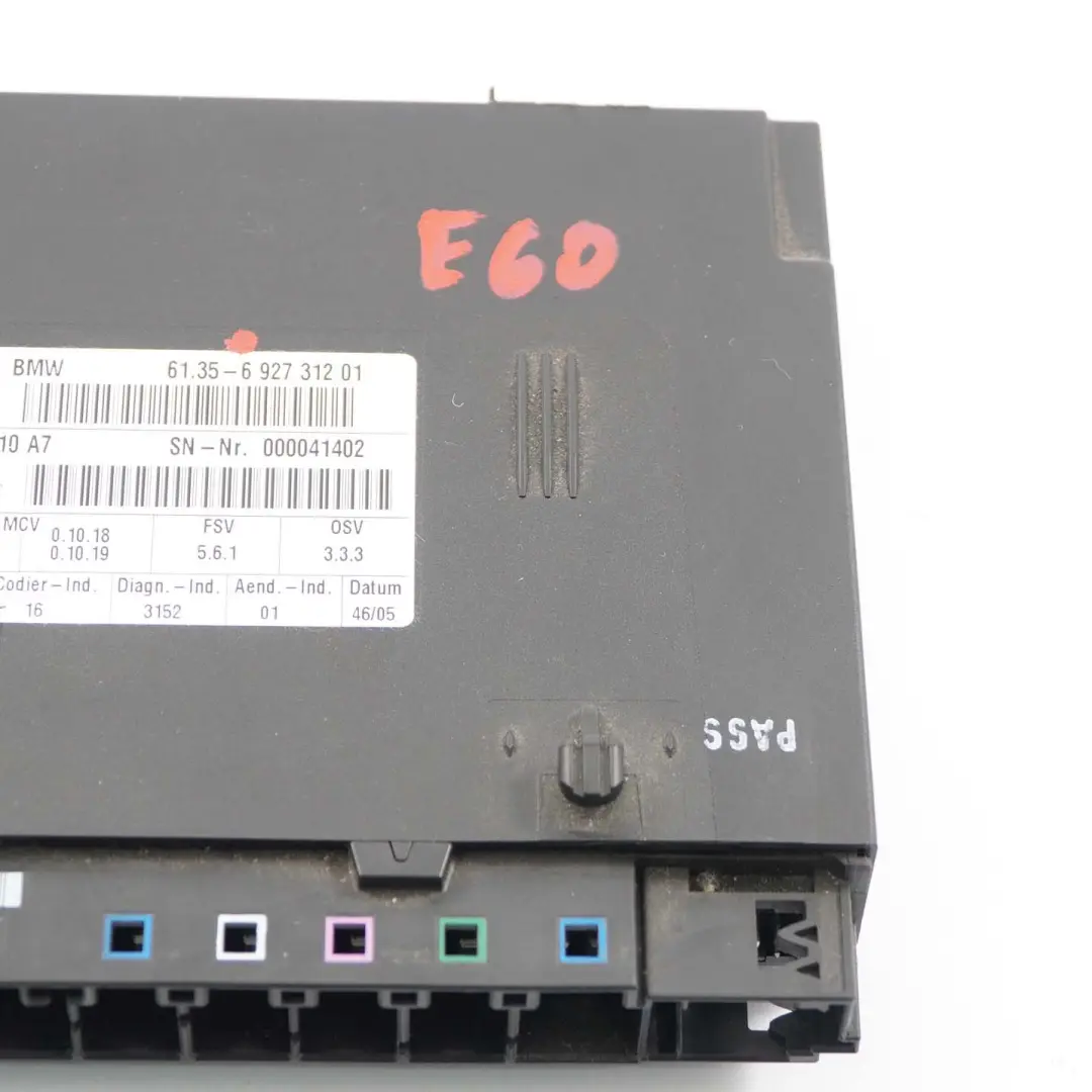 BMW E60 E61 E65 E66 Centralina per Fronte Modulo Sedile - SKU 6927312-1 - Numero di parte 6927312
