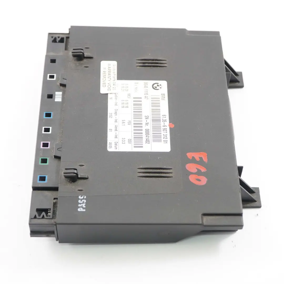 Seat Module BMW E60 E61 E65 E66 Front Seat Control Unit Module ECU - SKU 6927312-1 - Part number 6927312