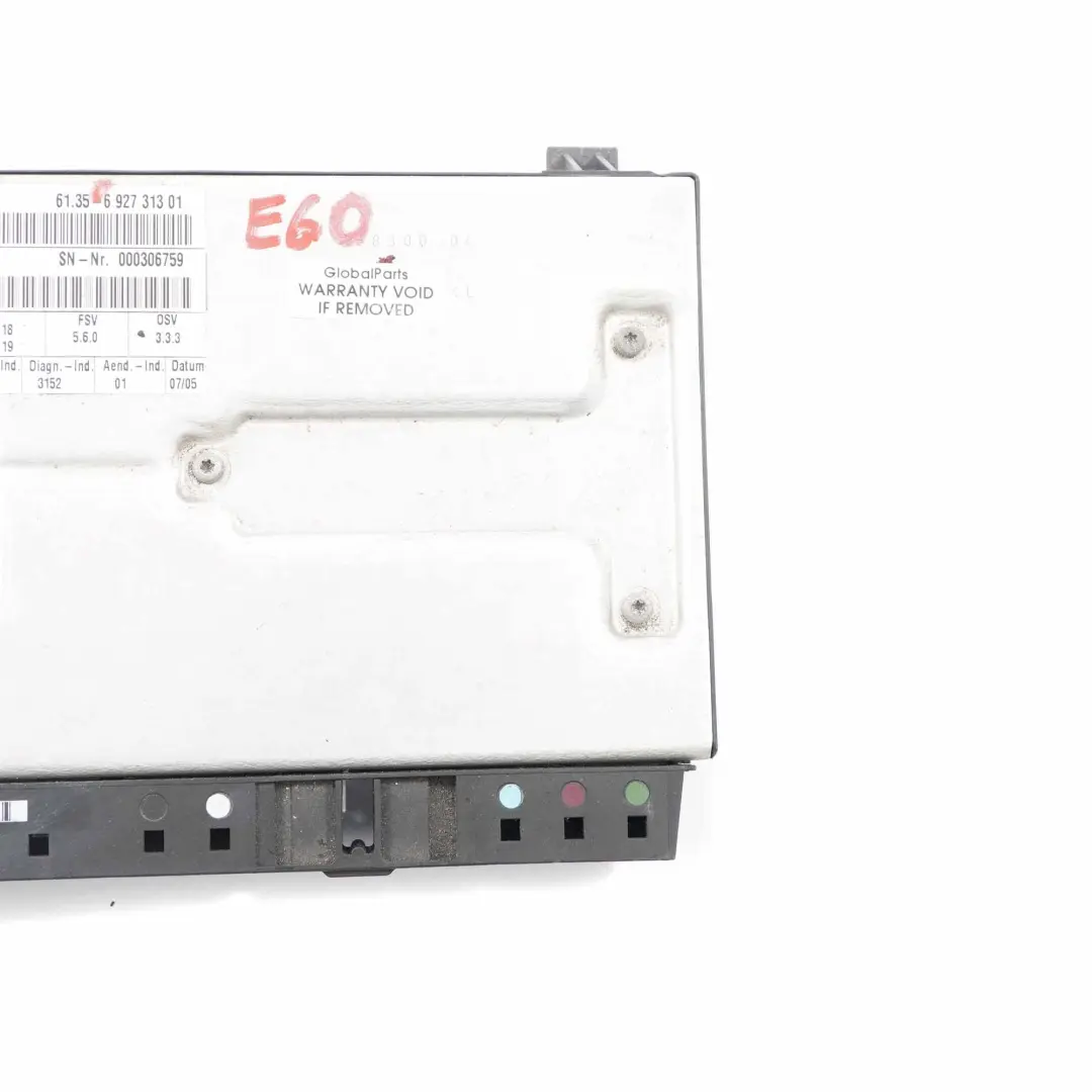 Seat Module BMW E60 E61 E65 E66 Front Control Unit ECU - SKU 6927313 - Part number 6927313