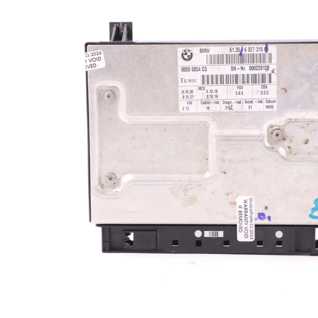 Sitzmodul BMW E60 E61 E65 E66 Front Steuergerät ECU 6927313 für mit Teilenummer 6927315 Sitzmodul BMW E60 E61 E65 E66 Front Steuergerät ECU 6927313 - SKU 6927315 - Teilenummer 6927315