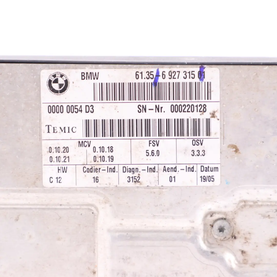 Module de siège BMW E60 E61 E65 E66 Unité de contrôle avant ECU 6927313 pour à propos du numéro de pièce 6927315 Module de siège BMW E60 E61 E65 E66 Unité de contrôle avant ECU 6927313 - SKU 6927315 - Numéro de pièce 6927315