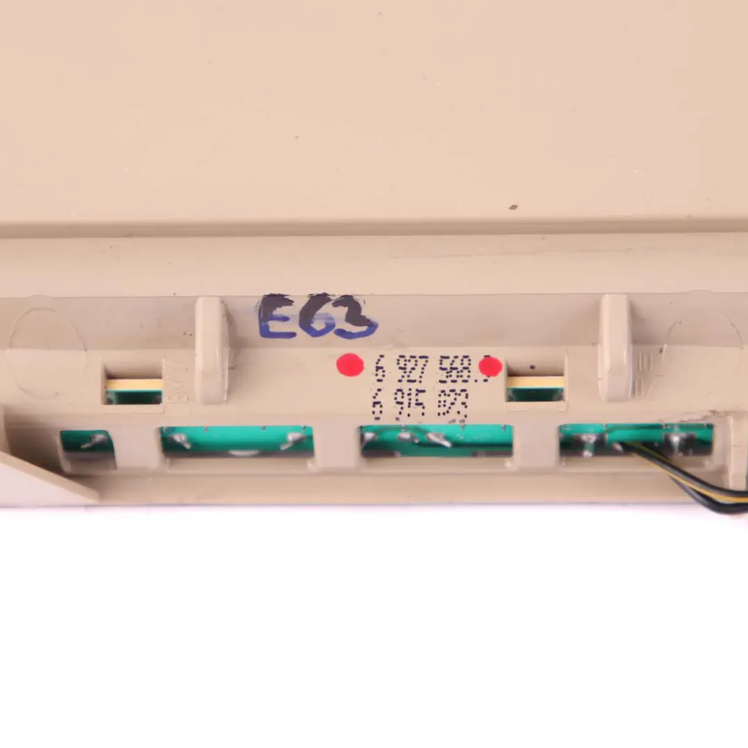 BMW 6 Series E63 Rear Brake Light Third Stop Lamp Stoplamp Cream Beige - SKU 6927568 - Part number 6927568