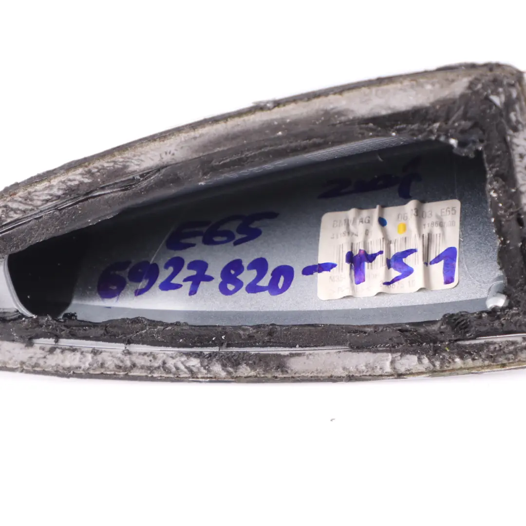 Antenna Cover BMW E65 E66 Empty Housing Roof Shark Trim Titansilber Silver - 354 to with Part number 6927820 Antenna Cover BMW E65 E66 Empty Housing Roof Shark Trim Titansilber Silver - 354 - SKU 6927820-TS1 - Part number 6927820