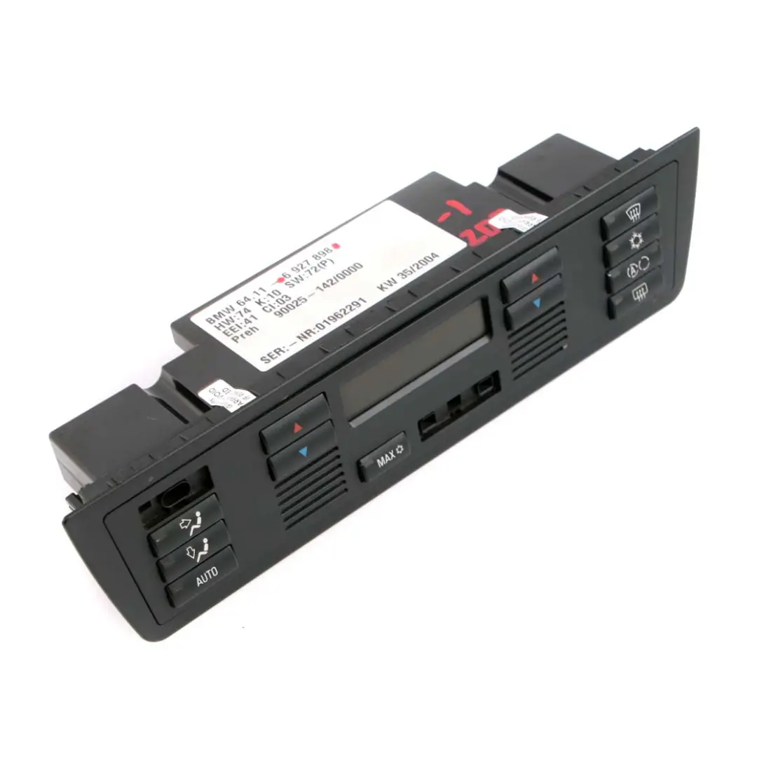 Conditioning Control BMW X5 E53 Automatic A/C Air Con Switches to Air with Part number 6927898 Air Conditioning Control BMW X5 E53 Automatic A/C Air Con Switches - SKU 6927898-1 - Part number 6927898