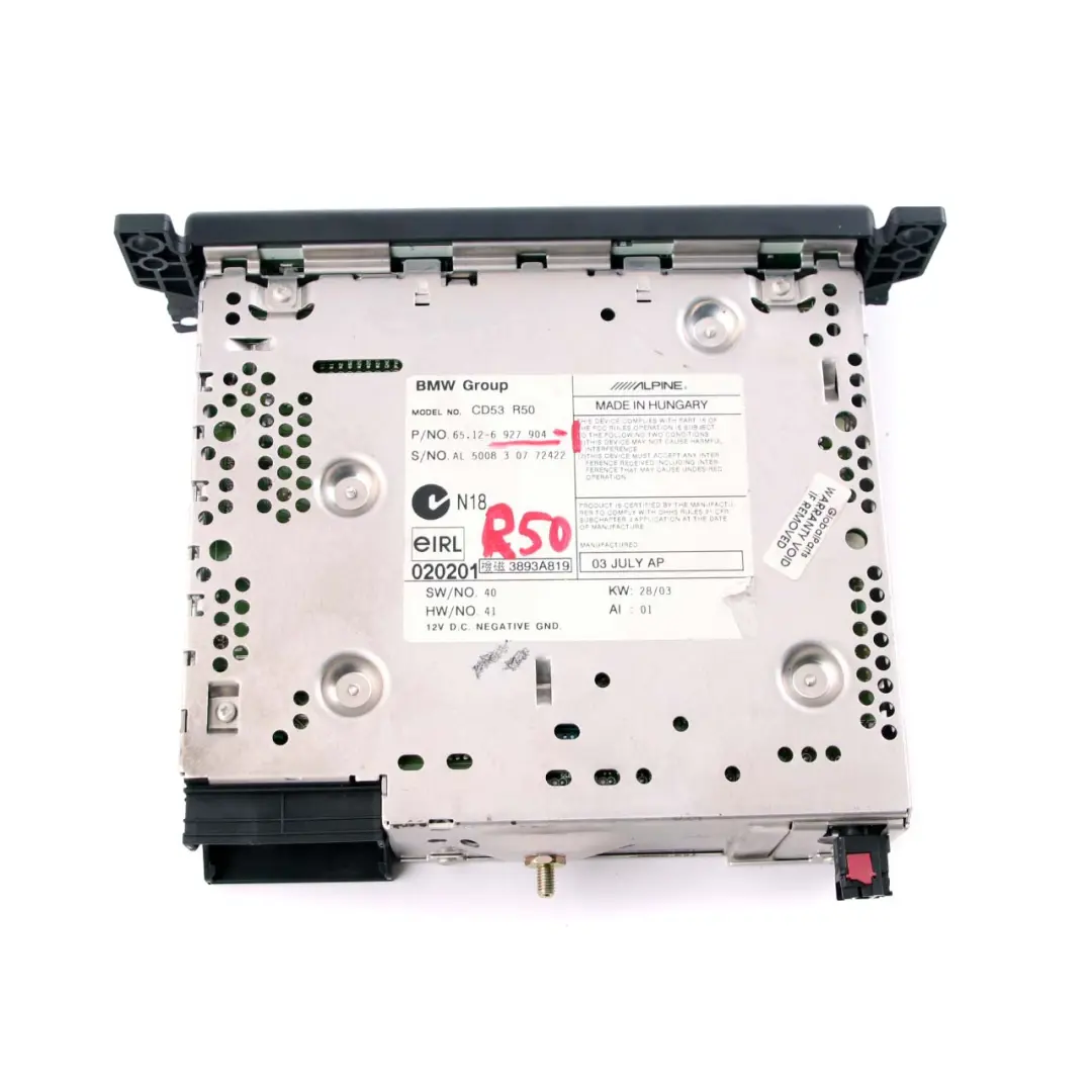 Mini R50 R52 R53 Radio Boost CD Player Head Unit Audio Control - SKU 6927904-1 - Part number 6927904