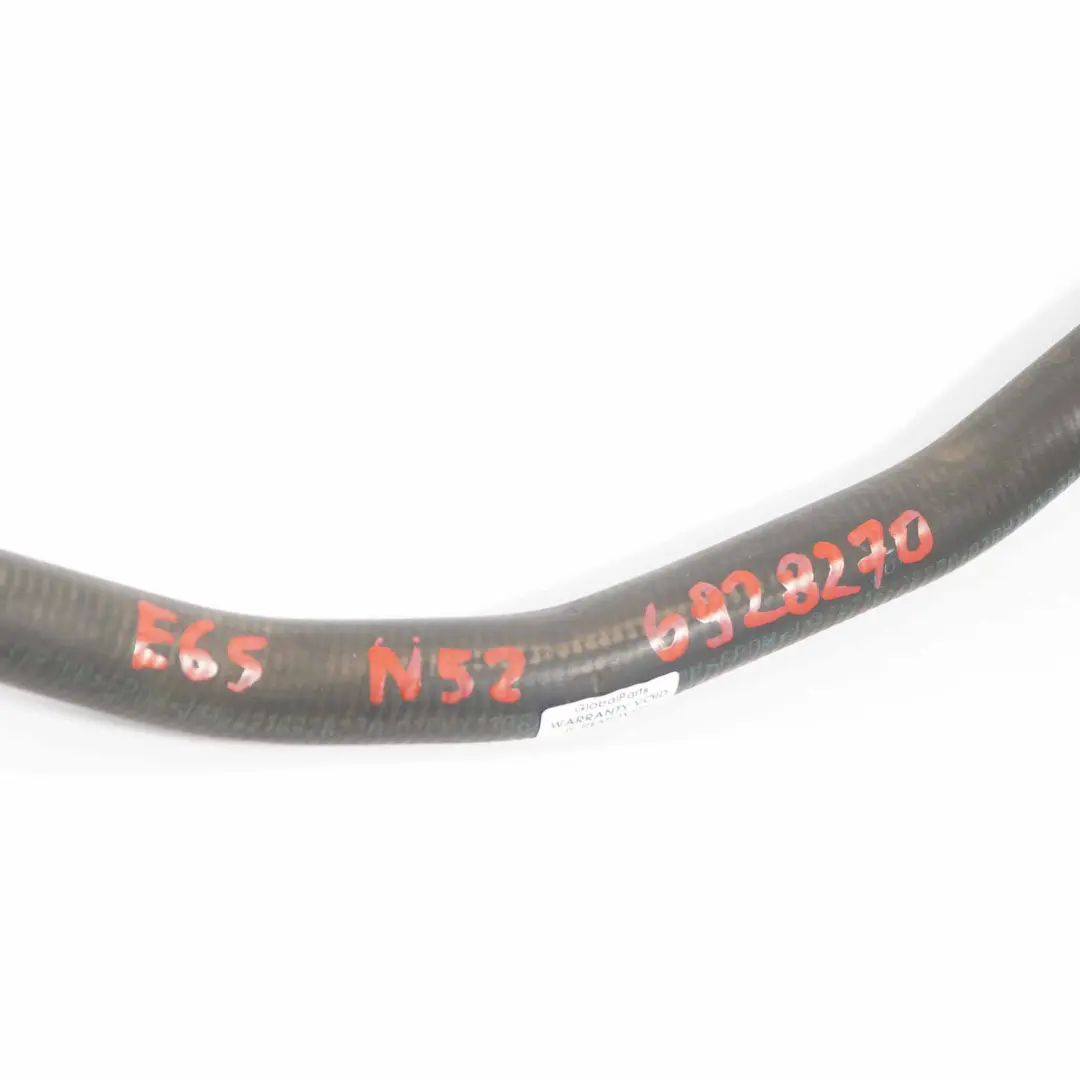 BMW E65 E66 Radiator Coolant Cooling Return Water Hose Pipe 730i N52 - SKU 6928270 - Part number 6928270