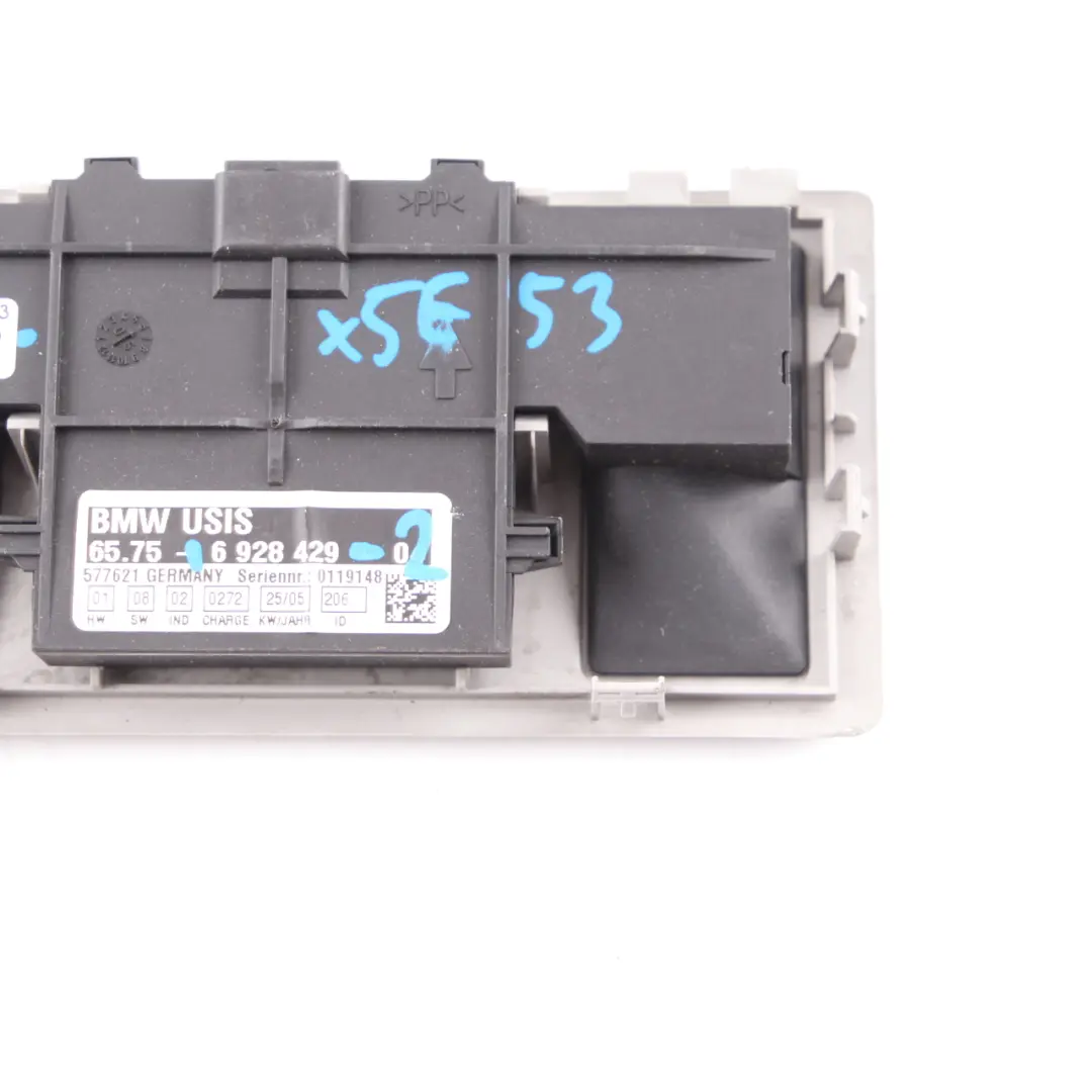 BMW X5 E53 Ultra Sonic Module Alarm With Cover Trim Panel Grey - SKU 6928429-2 - Part number 6928429
