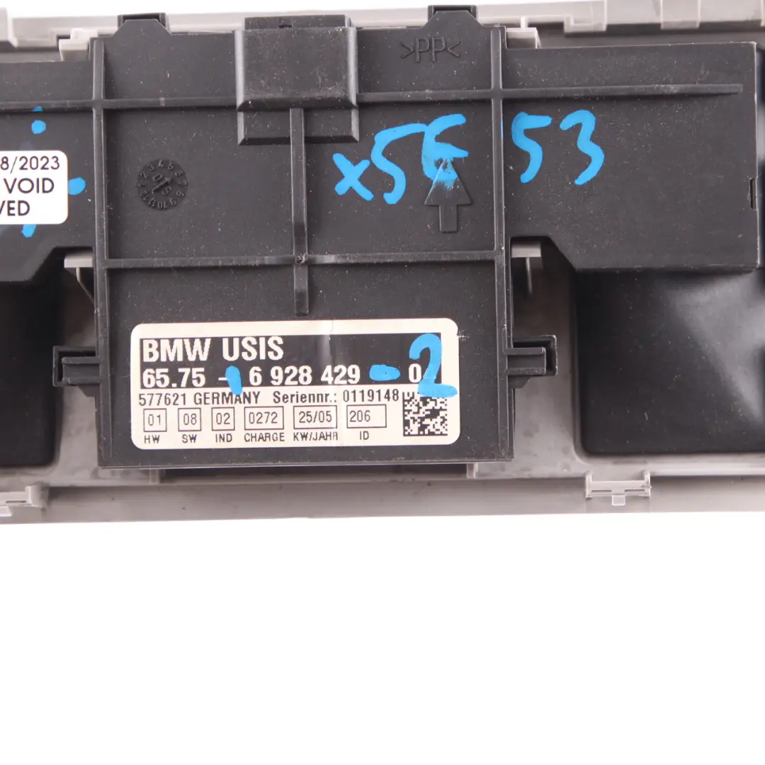 BMW X5 E53 Ultra Sonic Module Alarm With Cover Trim Panel Grey - SKU 6928429-2 - Part number 6928429