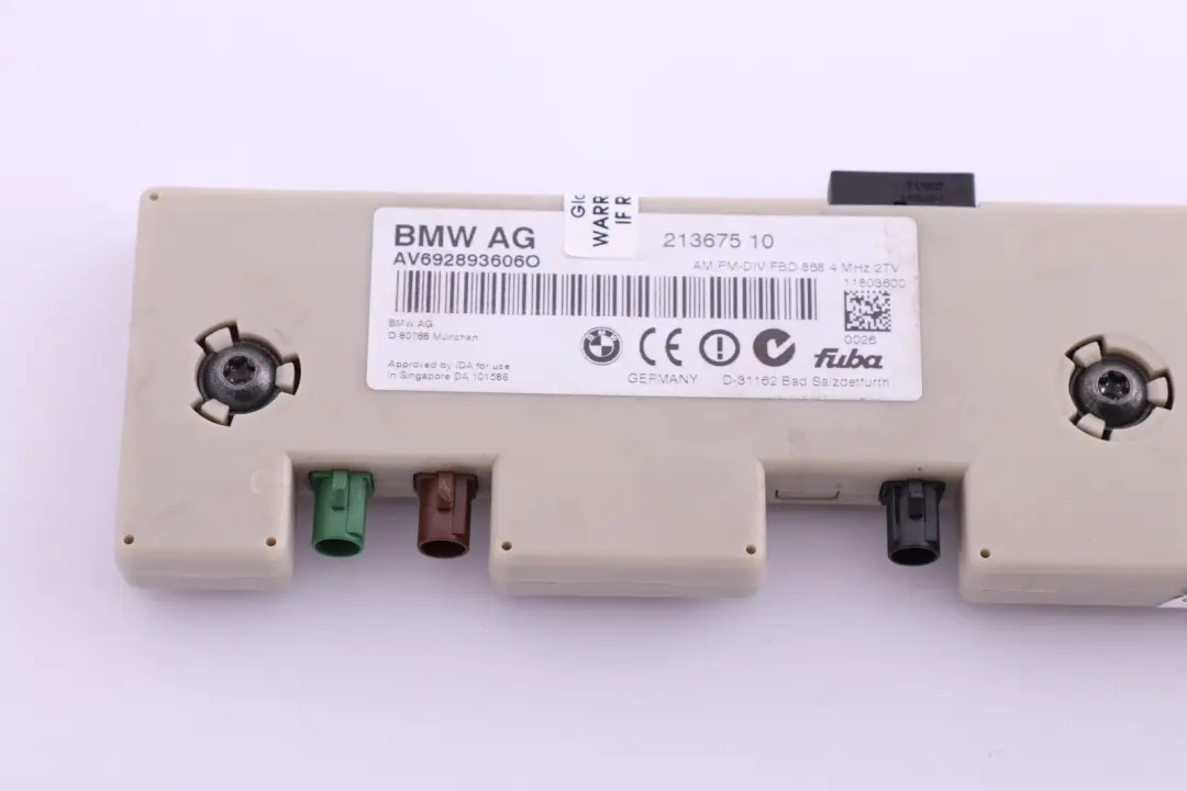BMW Serie 3 E90 E92 Antenna Amplificatore Diversità TV Funzione 868 MHZ - SKU 6928936 - Numero di parte 6928936