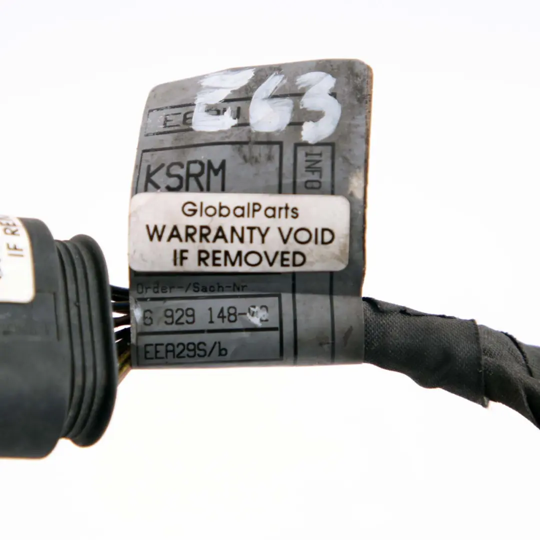 BMW E63 E64 Parachoques delantero PDC Loom Cables Wiring Set - SKU 6929148 - Número de pieza 6929148