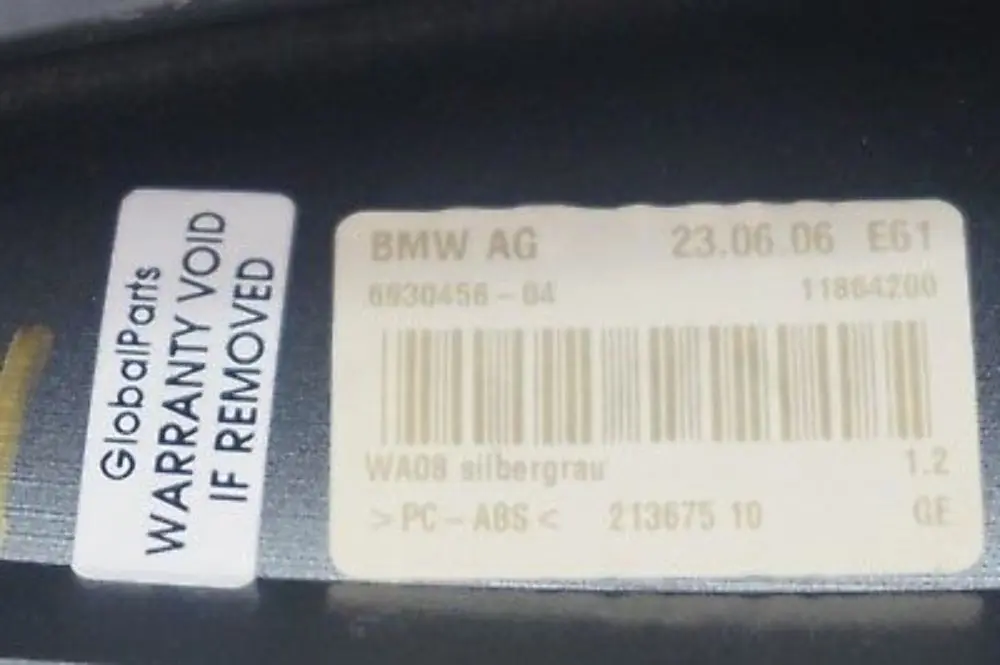BMW 5 er E61 Leergehäuse Gehäuse Dachantenne Antenne Spacegrau Grau - SKU 6929373-SBG - Teilenummer 6929373