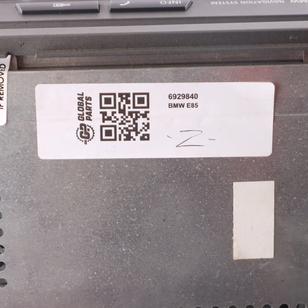 Radio Navigation System CID Control Unit CD Player to BMW Z4 E85 with Part number 6929840 BMW Z4 E85 Radio Navigation System CID Control Unit CD Player - SKU 6929840 - Part number 6929840
