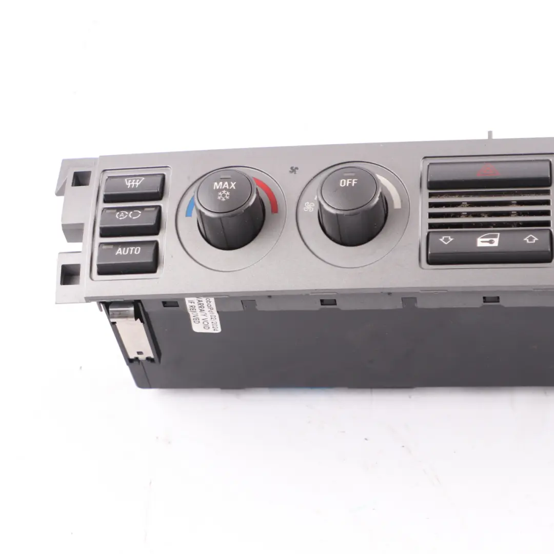 Conditioning Climate Control Panel Switch Unit to BMW E65 Automatic Air with Part number 6953185 BMW E65 Automatic Air Conditioning Climate Control Panel Switch Unit - SKU 6932147 - Part number 6953185