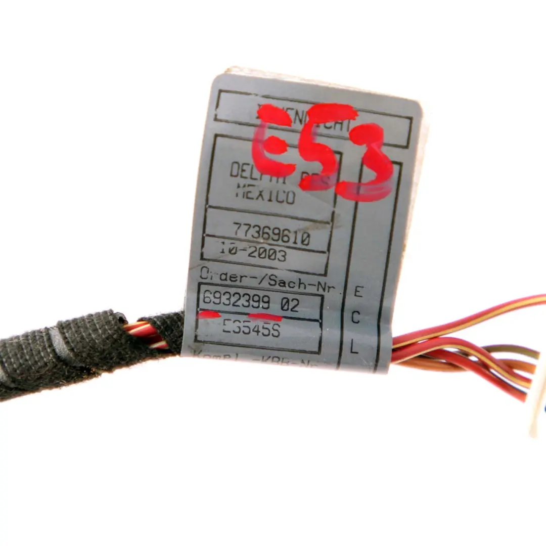 Cable Loom Plug Socket Connector Wiring Harness 6932396 to BMW X5 E53 with Part number 6932399 BMW X5 E53 Cable Loom Plug Socket Connector Wiring Harness 6932396 - SKU 6932399 - Part number 6932399