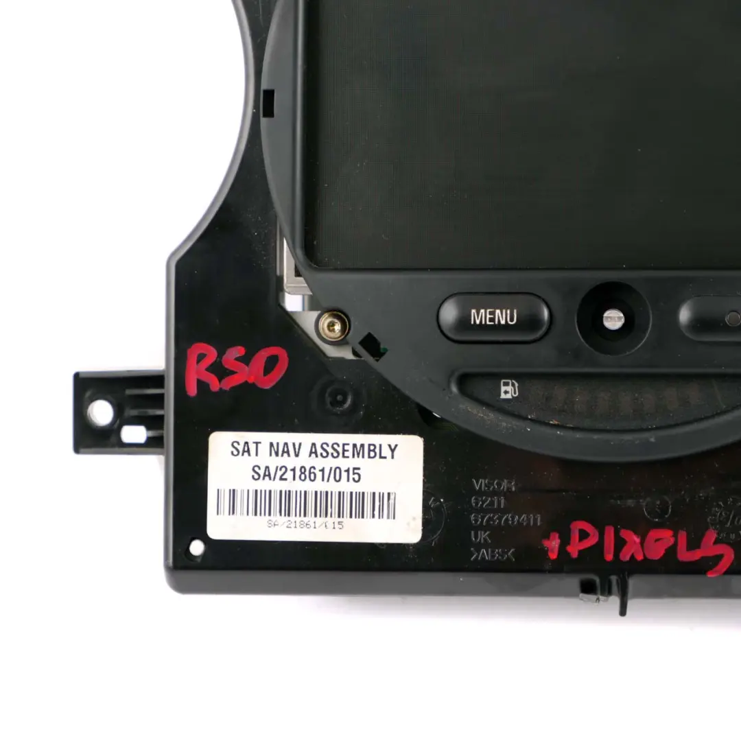 Sat Nav GPS Satellite Navigation Dashboard Display Head to Mini R50 R52 with Part number 6932510 Mini R50 R52 Sat Nav GPS Satellite Navigation Dashboard Display Head - SKU 6932510-1 - Part number 6932510