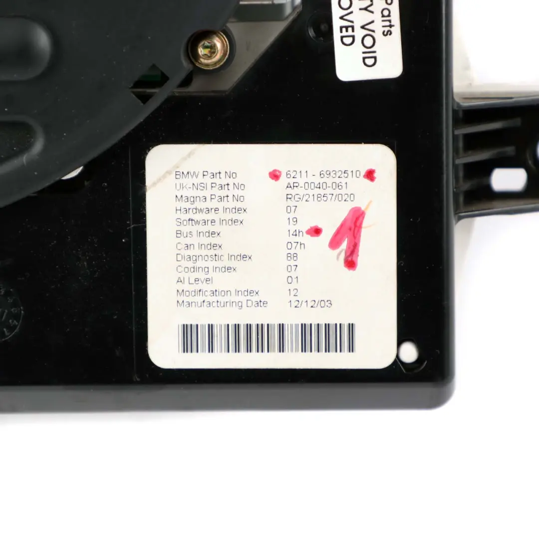 Mini R50 R52 Sat Nav GPS Satellite Navigation Dashboard Display Head - SKU 6932510-1 - Part number 6932510