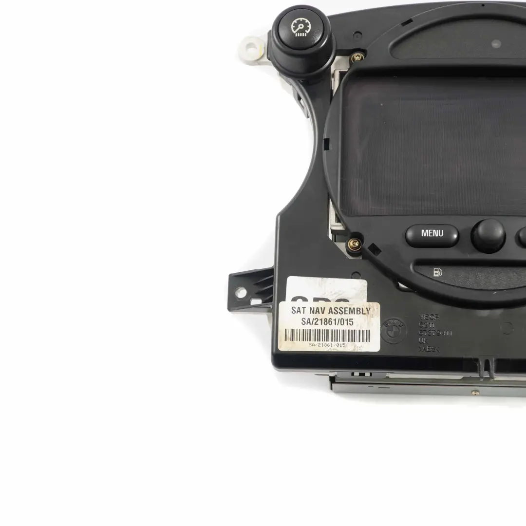 Dashboard Display Mini R50 R52 Sat Nav GPS Satellite Navigation Head 6932510 to with Part number 6972084 Dashboard Display Mini R50 R52 Sat Nav GPS Satellite Navigation Head 6932510 - SKU 6932510-2 - Part number 6972084