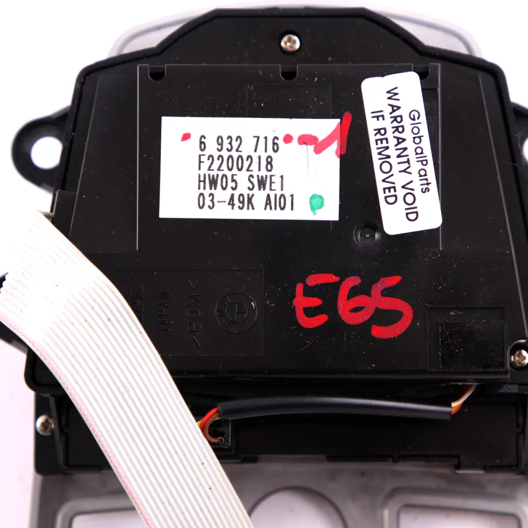 iDrive Navigation Multifunctiom Controller Switch Selector to BMW 7 Series E65 E66 with Part number 6932716 BMW 7 Series E65 E66 iDrive Navigation Multifunctiom Controller Switch Selector - SKU 6932716 - Part number 6932716