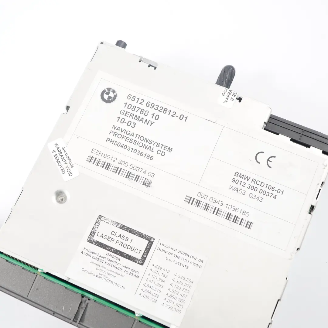 Radio Sistema De Navegacion CID Unidad De Control Reproductor De CD para BMW con número de pieza 6939670 BMW Radio Sistema De Navegacion CID Unidad De Control Reproductor De CD - SKU 6932812 - Número de pieza 6939670