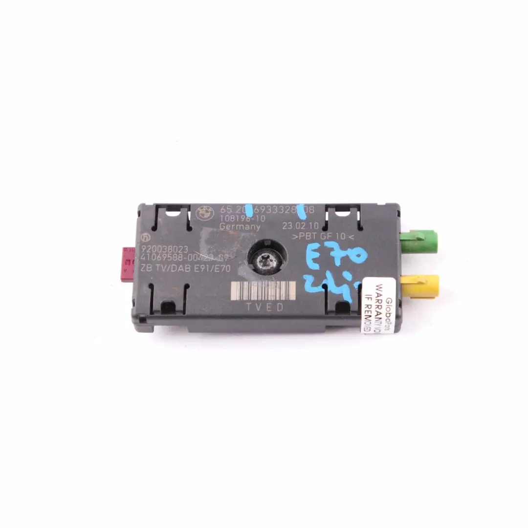  Sistema Amplificador BMW X5 E91 E70 Antena TV Unidad De Control - SKU 6933328 - Número de pieza 6933328