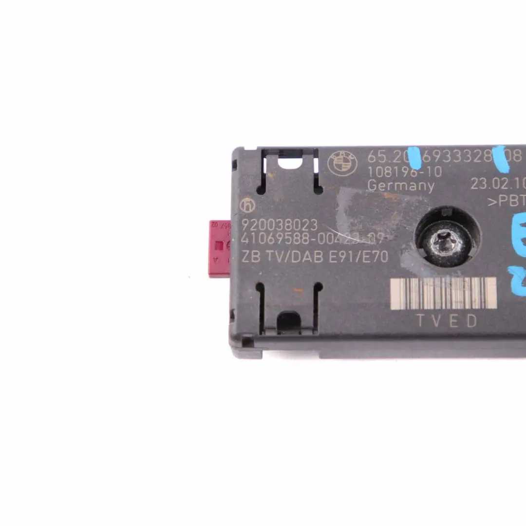  Sistema Amplificador BMW X5 E91 E70 Antena TV Unidad De Control - SKU 6933328 - Número de pieza 6933328
