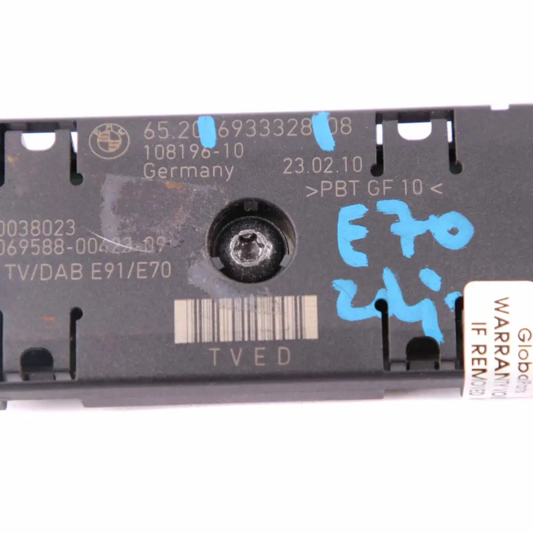 System Amplifier BMW X5 E91 E70 Antenna TV Control Unit to with Part number 6933328 System Amplifier BMW X5 E91 E70 Antenna TV Control Unit - SKU 6933328 - Part number 6933328