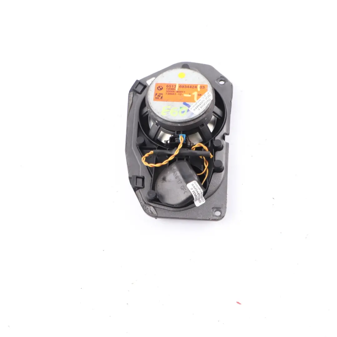 Headlining Loudspeaker HiFi Logic7 L7 Right O/S Audio Speaker to BMW E61 with Part number 6934424 BMW E61 Headlining Loudspeaker HiFi Logic7 L7 Right O/S Audio Speaker - SKU 6934424 - Part number 6934424