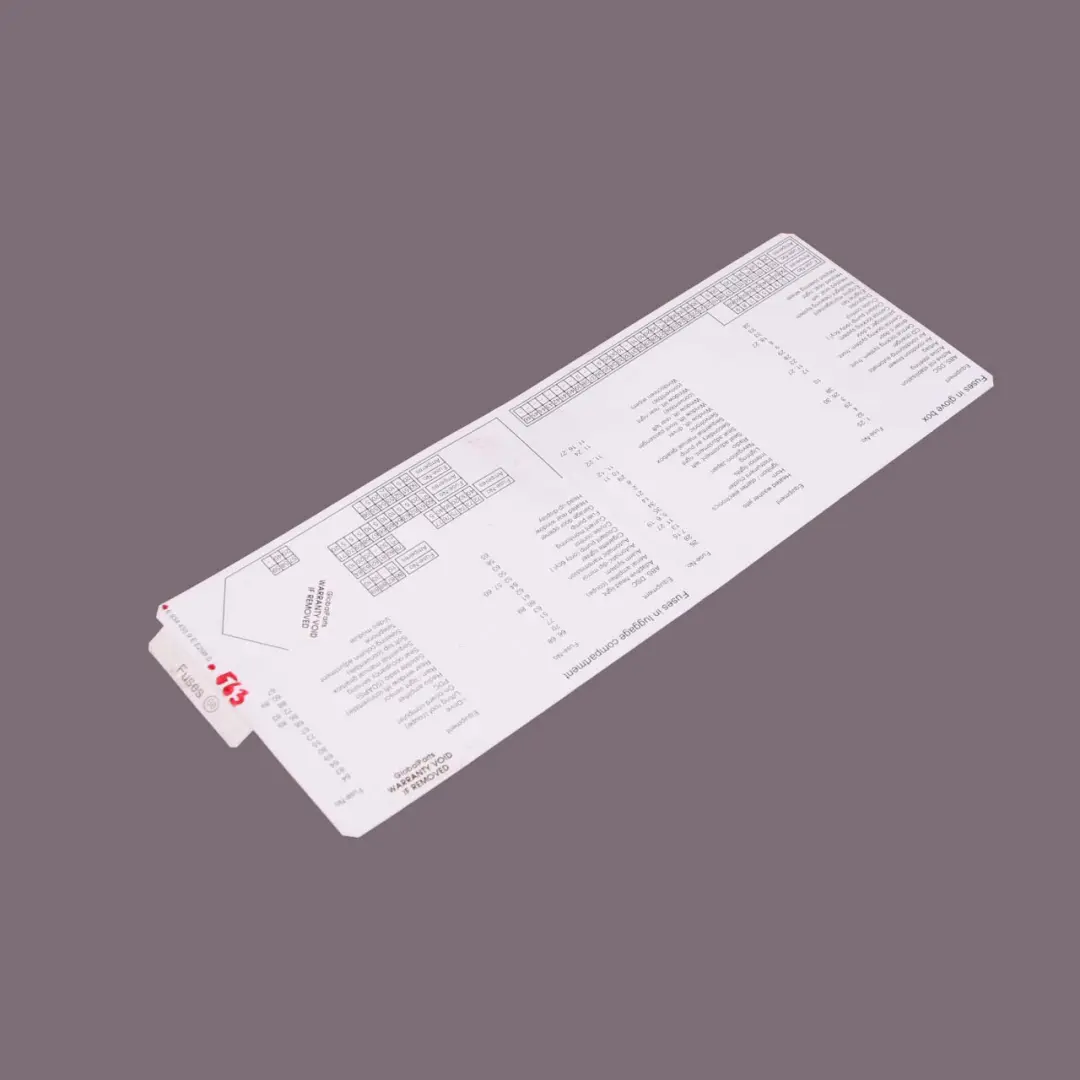 Map Card Fuse Box Grouping Diagram to BMW 6 Series E63 E64 with Part number 6934435 BMW 6 Series E63 E64 Map Card Fuse Box Grouping Diagram - SKU 6934435 - Part number 6934435