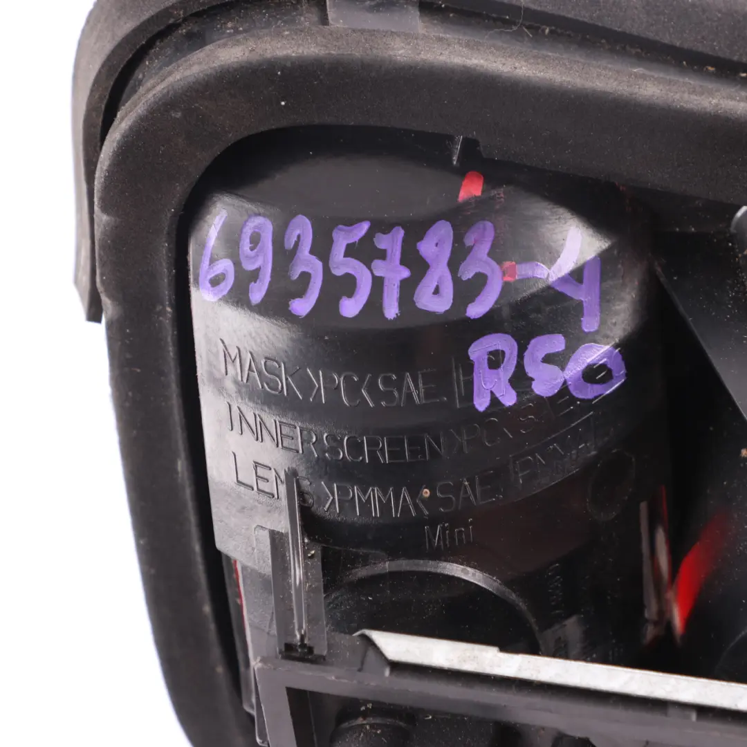 Tail Light Lamp Left N/S to Mini Cooper One R50 R53 with Part number 6935783 Mini Cooper One R50 R53 Tail Light Lamp Left N/S - SKU 6935783-4 - Part number 6935783