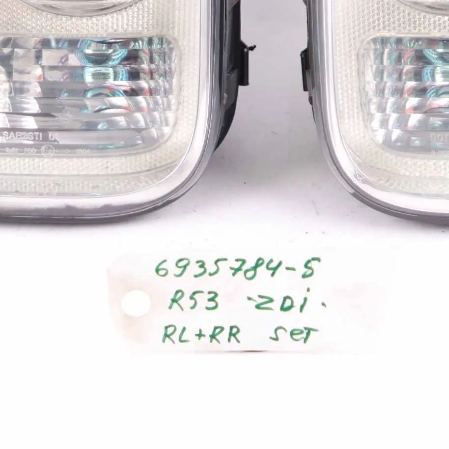 Tail Light Lamp Rear Left Right N/O/S Set to Mini Cooper One R50 R53 with Part number 6935784 Mini Cooper One R50 R53 Tail Light Lamp Rear Left Right N/O/S Set - SKU 6935784-5 - Part number 6935784