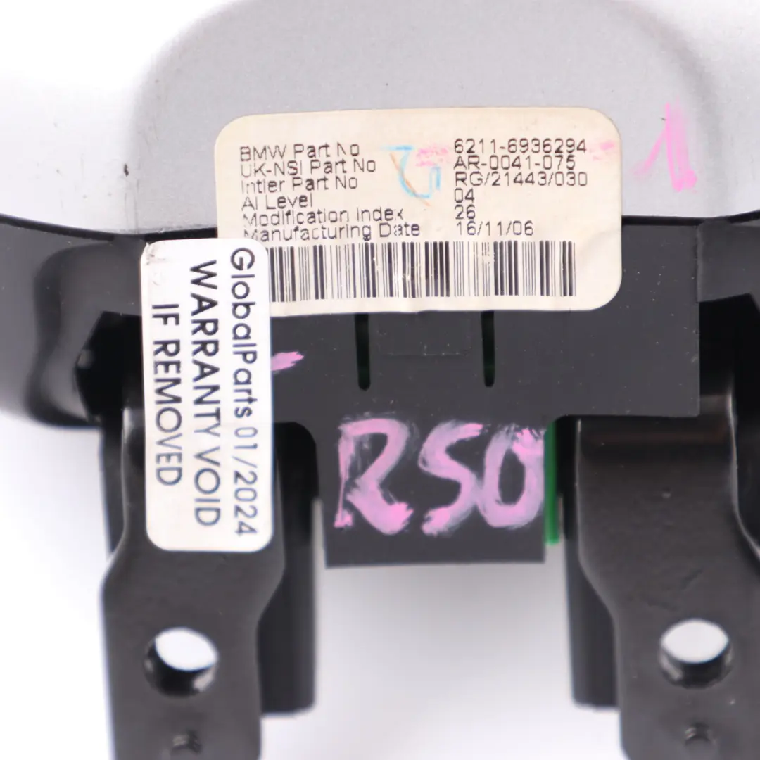 Tachometer Drehzahlmesser Zähler Silber 6936294 für Mini Cooper One R50 R53 mit Teilenummer 6924924 Mini Cooper One R50 R53 Tachometer Drehzahlmesser Zähler Silber 6936294 - SKU 6936294-1 - Teilenummer 6924924