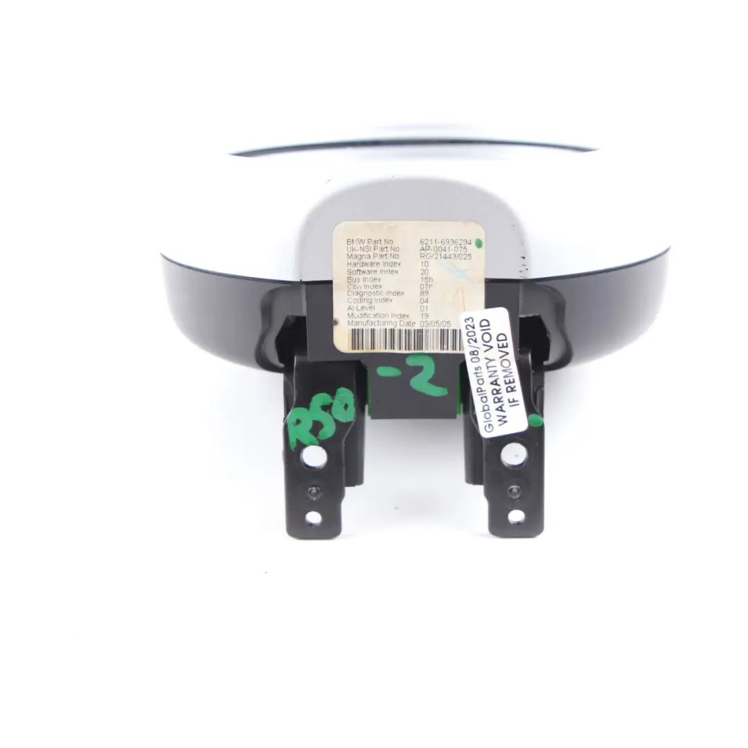 Tachometer Gauge Mini Cooper One R50 R52 R53 Revolution Counter Silver 6936294 to with Part number 6924924 Tachometer Gauge Mini Cooper One R50 R52 R53 Revolution Counter Silver 6936294 - SKU 6936294-2 - Part number 6924924