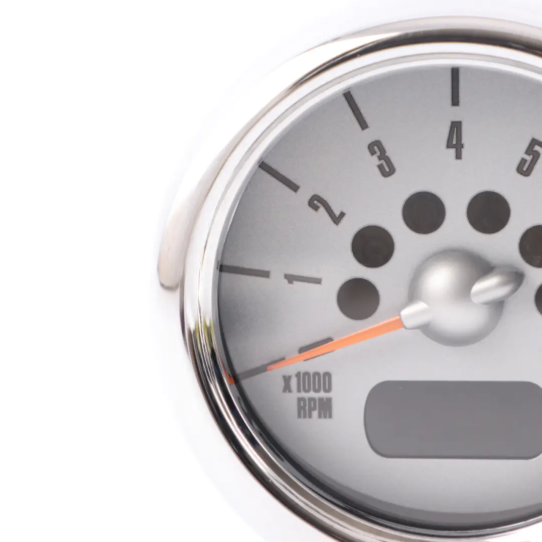 Rev RPM Counter Mini Cooper R50 R52 R53 Petrol Tachometer Gauge Silver to with Part number 6936294 Rev RPM Counter Mini Cooper R50 R52 R53 Petrol Tachometer Gauge Silver - SKU 6936294-3 - Part number 6936294