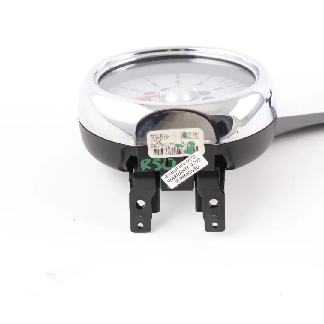 Tachometer Mini R50 R52 R53 Revolution Counter Chrom Phone Cradle Holder to with Part number 6936312 Tachometer Mini R50 R52 R53 Revolution Counter Chrom Phone Cradle Holder - SKU 6936312-2 - Part number 6936312