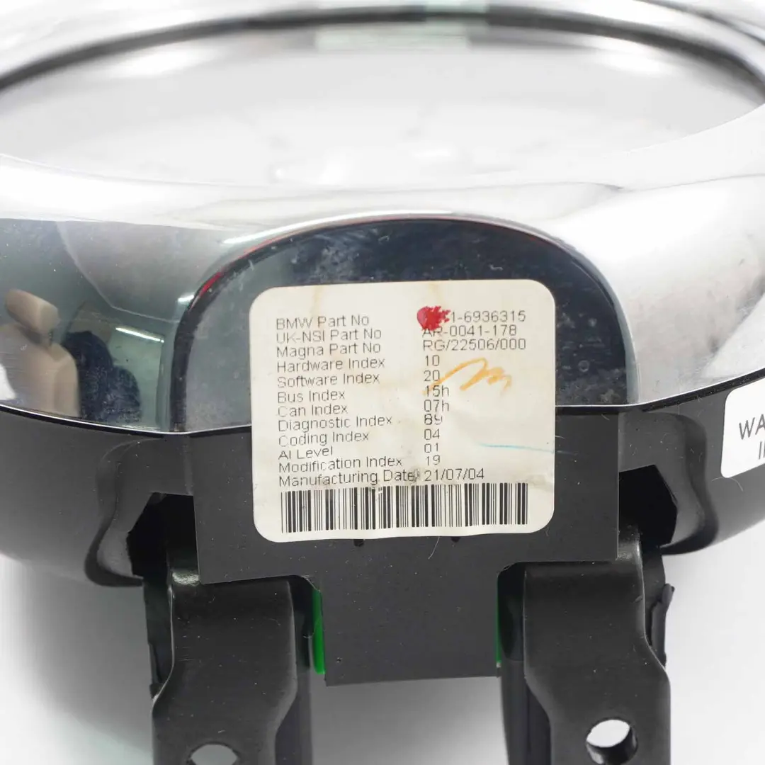 W17 Cuentarrevoluciones Tacometro Indicador para MINI R50 One D con número de pieza 6936315 MINI R50 One D W17 Cuentarrevoluciones Tacometro Indicador - SKU 6936315 - Número de pieza 6936315