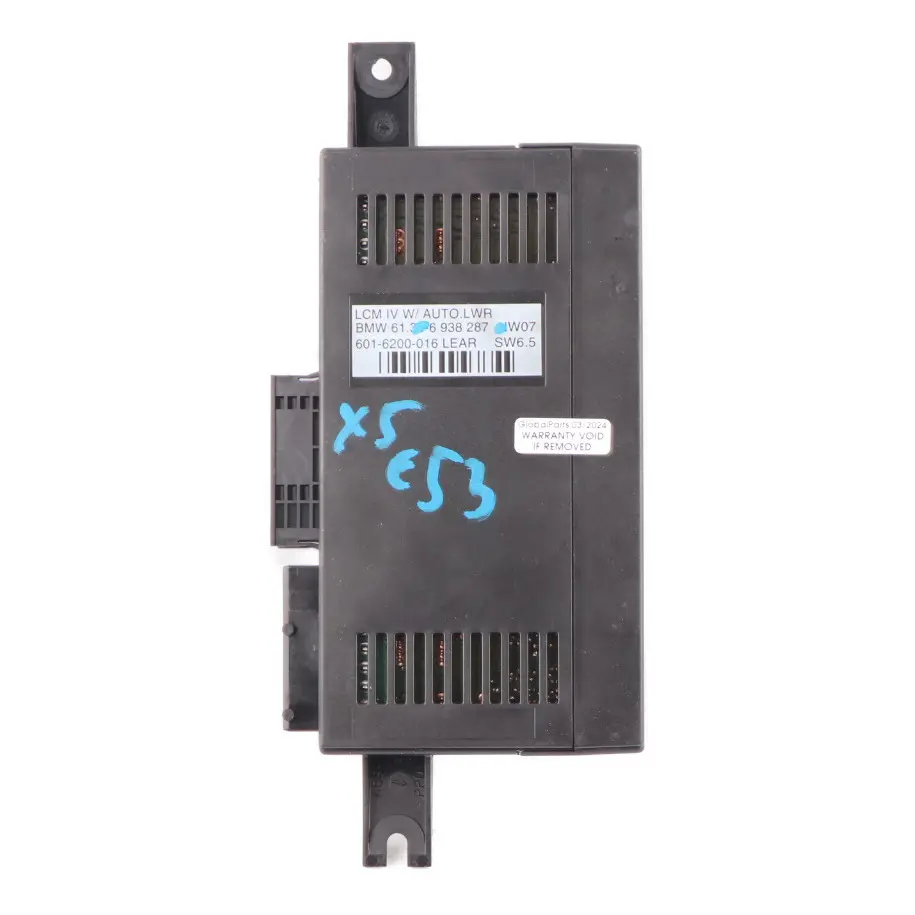 Light Check Module Control Unit ECU Lear LCM IV AUTO.LWR to BMW X5 E53 with Part number 6938287 BMW X5 E53 Light Check Module Control Unit ECU Lear LCM IV AUTO.LWR - SKU 6938287 - Part number 6938287