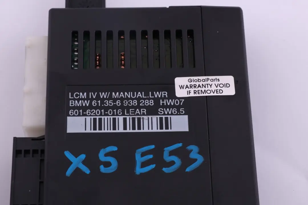 Light Check Module Control Unit ECU Lear LCM IV to BMW X5 E39 E53 with Part number 6938288 BMW X5 E39 E53 Light Check Module Control Unit ECU Lear LCM IV - SKU 6938288 - Part number 6938288