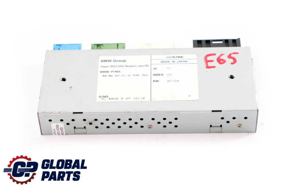 Tel?fono Adaptador De navegacion para BMW E65 E66 E67 con número de pieza 6938360 BMW E65 E66 E67 Tel?fono Adaptador De navegacion - SKU 6938360 - Número de pieza 6938360