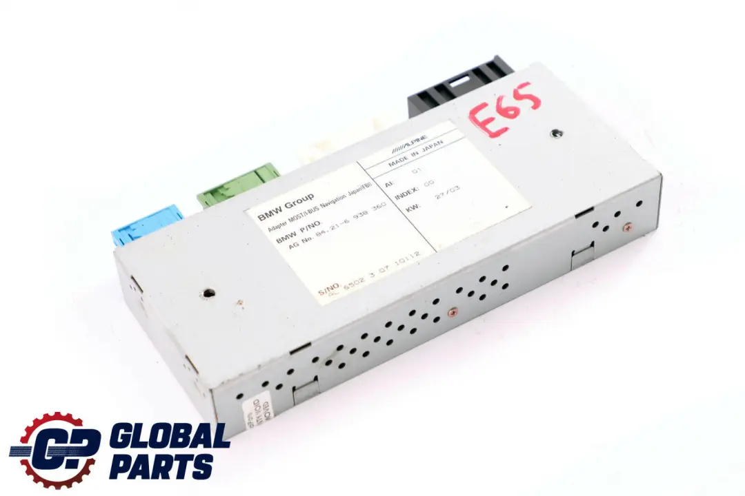 Tel?fono Adaptador De navegacion para BMW E65 E66 E67 con número de pieza 6938360 BMW E65 E66 E67 Tel?fono Adaptador De navegacion - SKU 6938360 - Número de pieza 6938360
