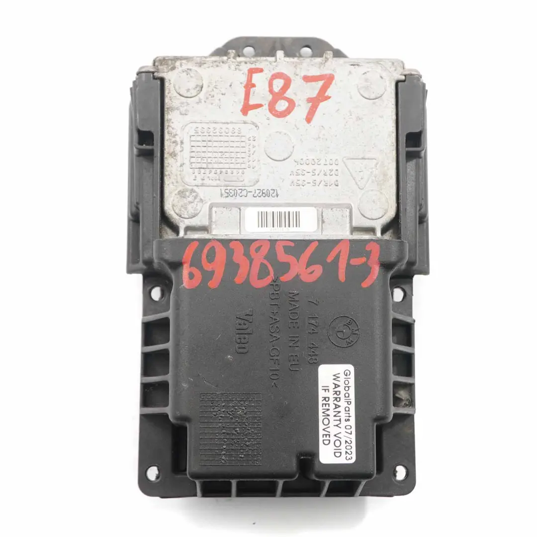 Headlight Headlamp Ballast Control Unit Module Valeo 7174448 BMW E87 Xenon - SKU 6938561-3 - Part number 6938561
