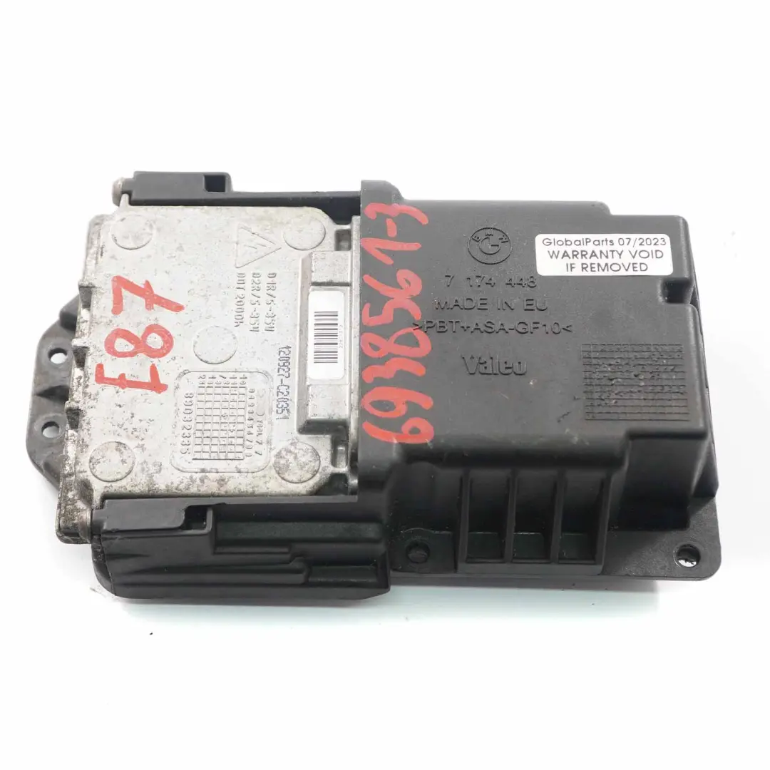 Headlight Headlamp Ballast Control Unit Module Valeo 7174448 BMW E87 Xenon - SKU 6938561-3 - Part number 6938561