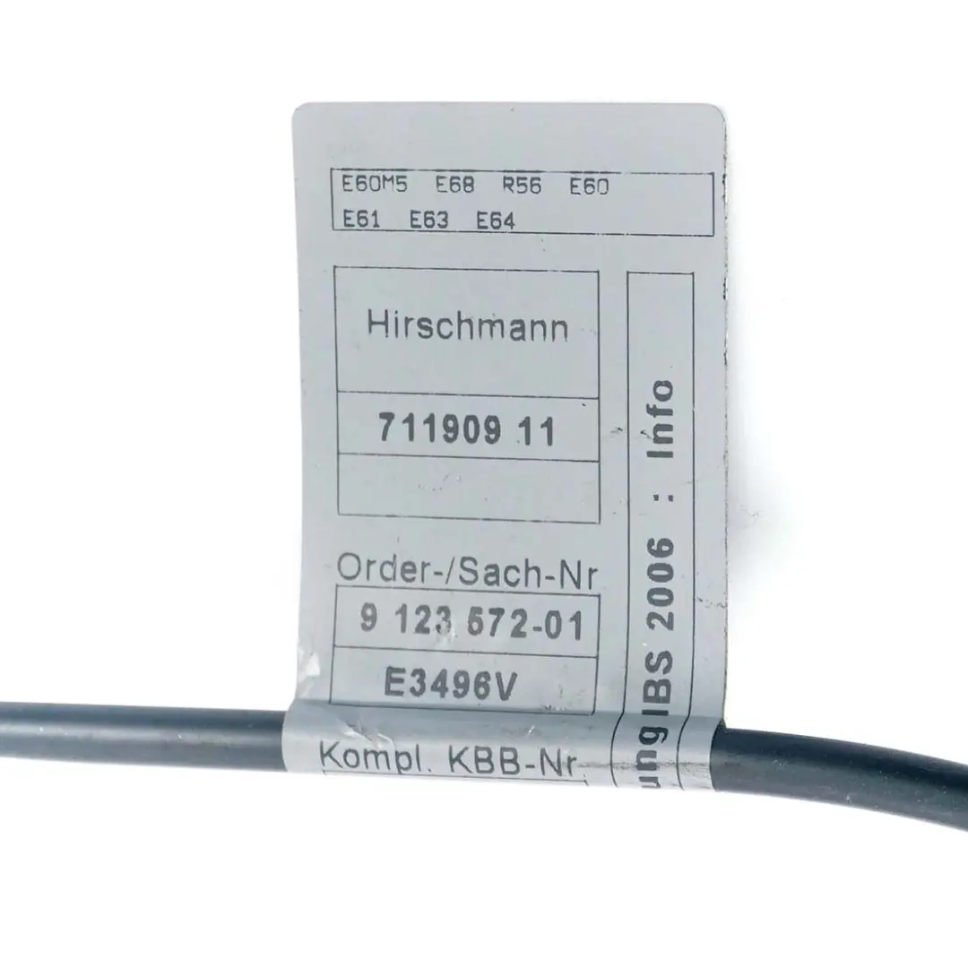 *BMW 3 5 Mini Cooper E60 E93 R55 R56 R60 IBS Batteriekabel Minus IBS für mit Teilenummer 7603567 *BMW 3 5 Mini Cooper E60 E93 R55 R56 R60 IBS Batteriekabel Minus IBS - SKU 6938568 - Teilenummer 7603567