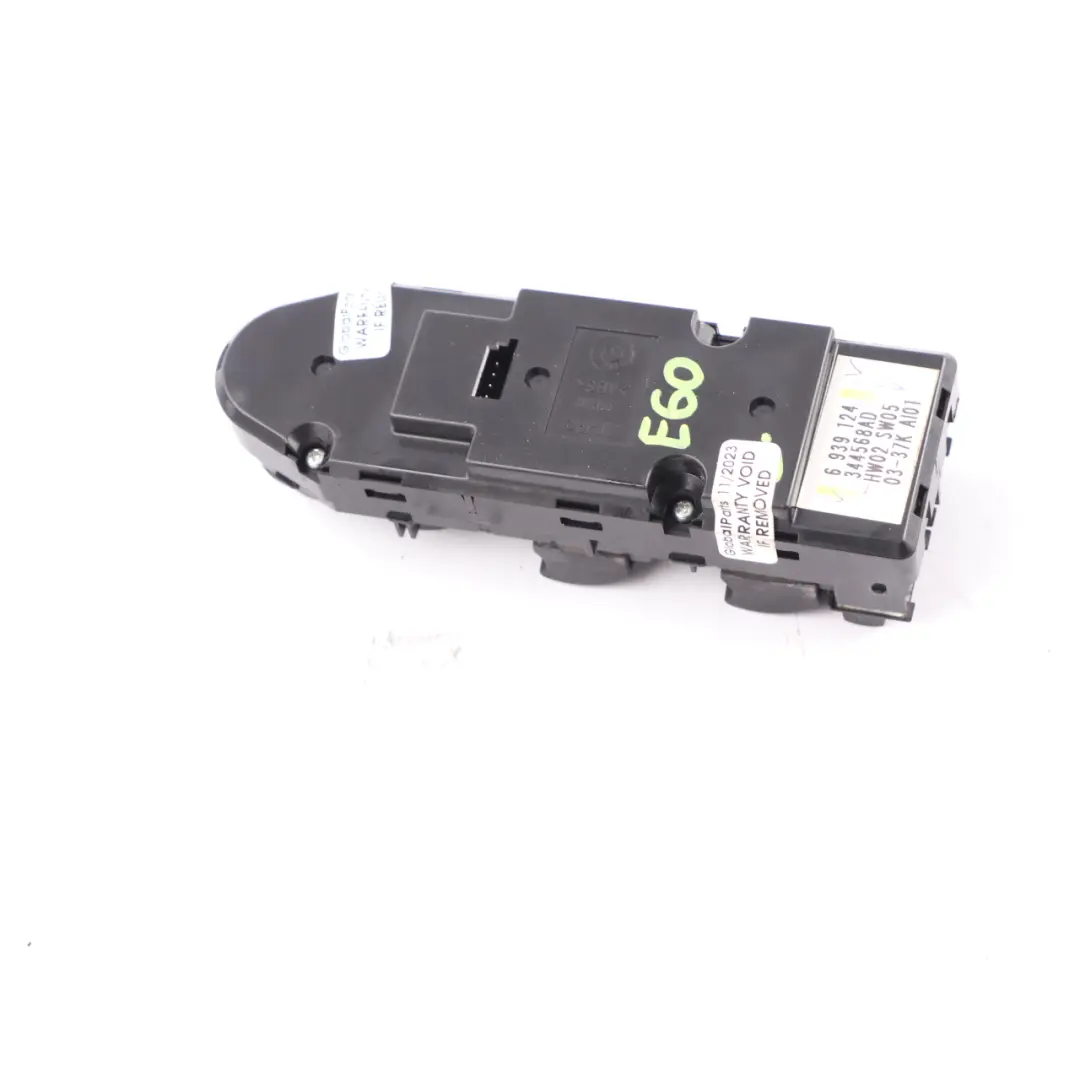 Window Lifter Switch BMW E60 E61 Driver's Side Mirror Control Panel to with Part number 6939124 Window Lifter Switch BMW E60 E61 Driver's Side Mirror Control Panel - SKU 6939124 - Part number 6939124