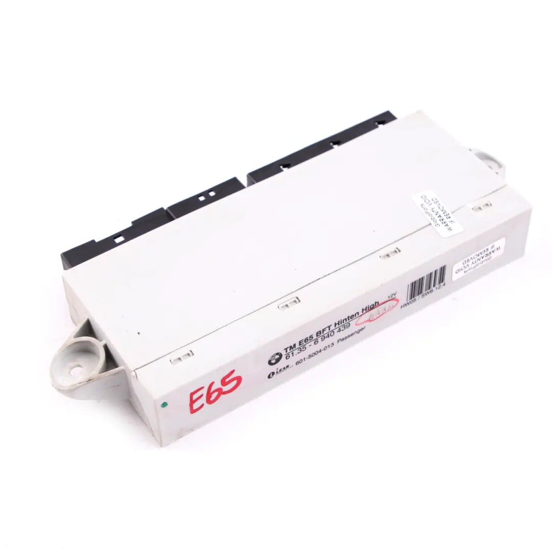 BMW 7 Series E65 Control Unit Door Rear Passenger Side Hinten High BFT - SKU 6940439 - Part number 6940439