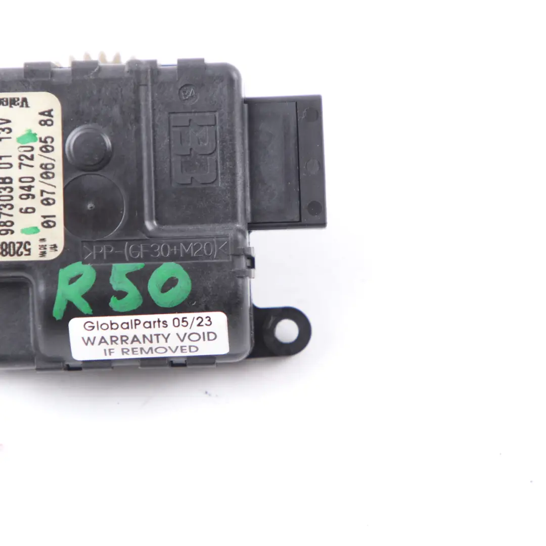 Actuator Air Distribution Flap Heater to Mini Cooper One R50 R52 R53 with Part number 6940720 Mini Cooper One R50 R52 R53 Actuator Air Distribution Flap Heater - SKU 6940720 - Part number 6940720