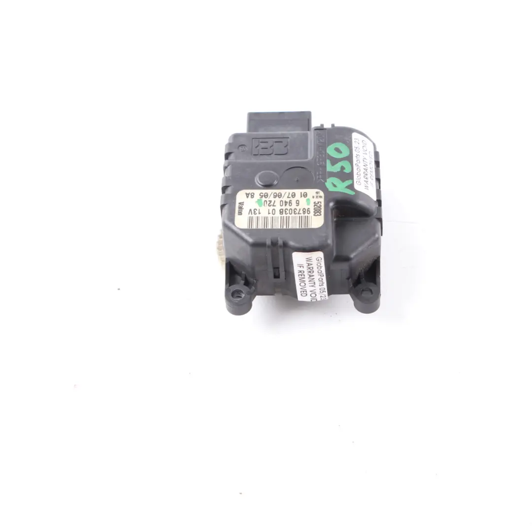 Actuator Air Distribution Flap Heater to Mini Cooper One R50 R52 R53 with Part number 6940720 Mini Cooper One R50 R52 R53 Actuator Air Distribution Flap Heater - SKU 6940720 - Part number 6940720