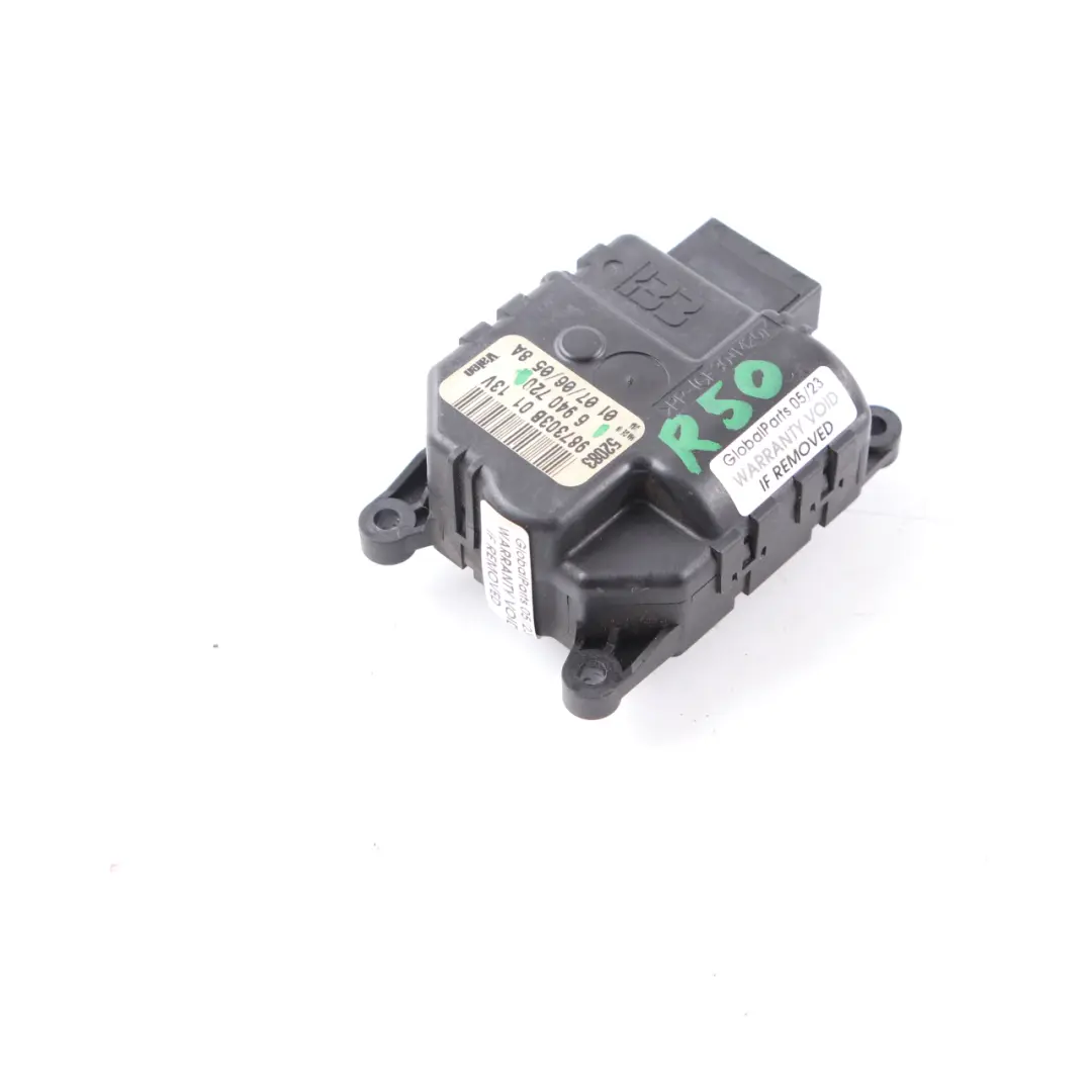 Actuador Distribución Aire Flap Calentador para Mini Cooper One R50 R52 R53 con número de pieza 6940720 Mini Cooper One R50 R52 R53 Actuador Distribución Aire Flap Calentador - SKU 6940720 - Número de pieza 6940720